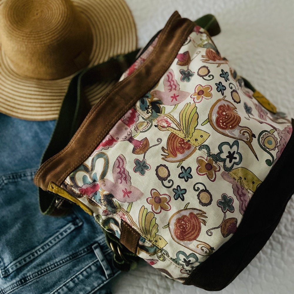 Lucky Brand Canvas Hobo Carryall Bag